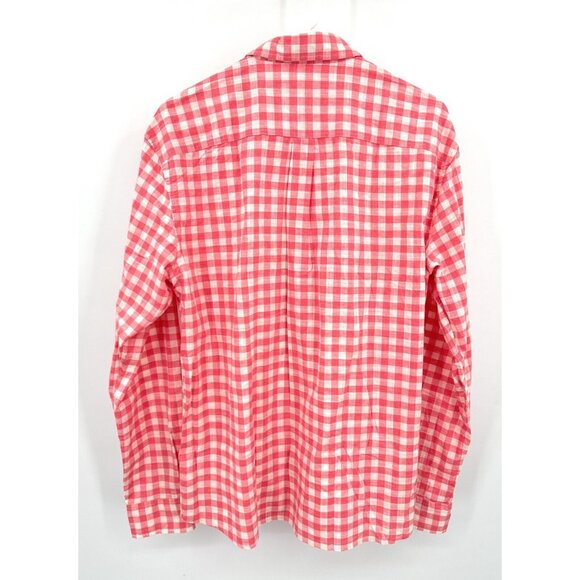johnnie-O Hangin’ Out Shirt Men's L Pink Check Button Down Long Sleeve - Picture 4 of 5
